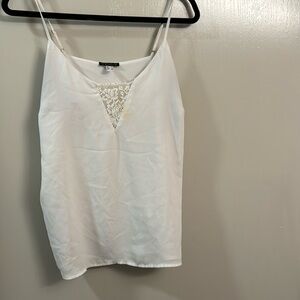Women white medium tank top